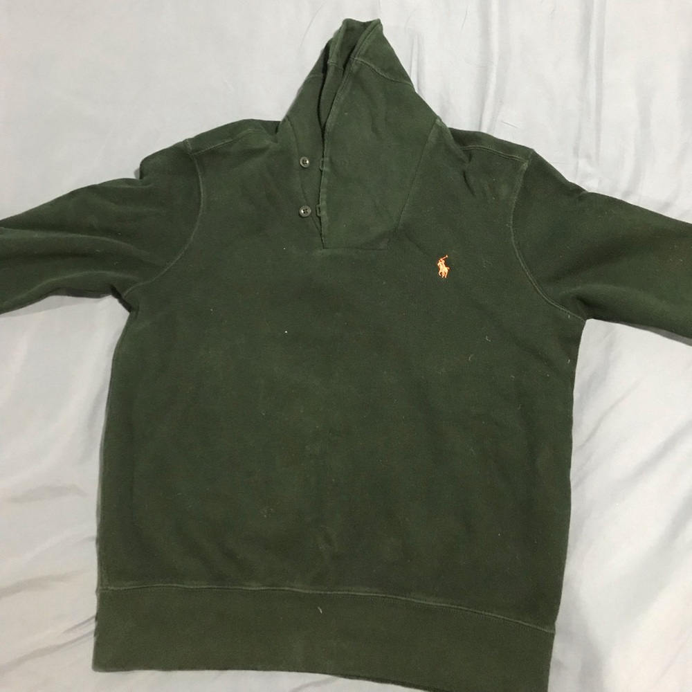Army green Polo MALE sweater
